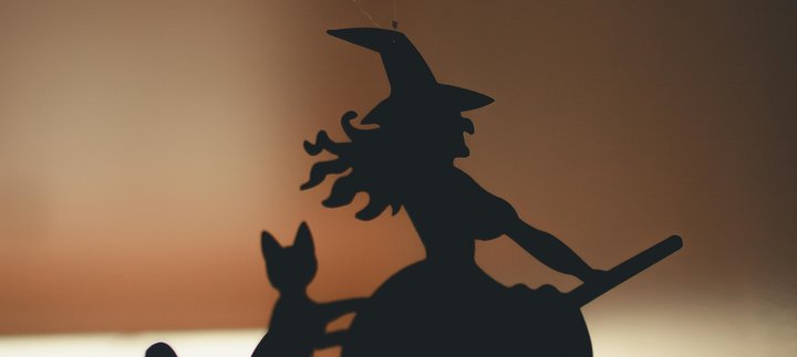 witch decoration silhouette