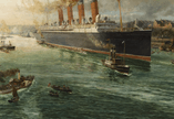 Mauretania leaving the Tyne Charles Hemy 1907