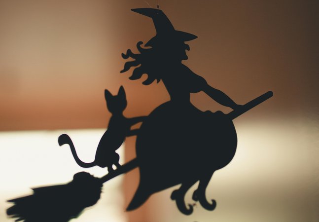 witch decoration silhouette 