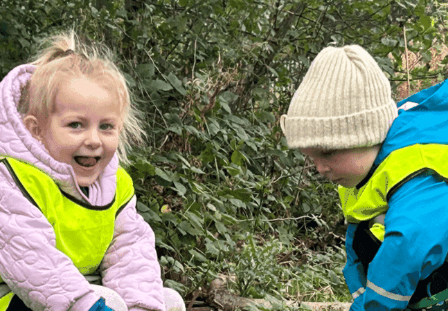 Children in Woodland Walk area