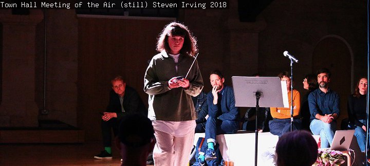 Town Hall Meeting of the Air (still), Steven Irving 2018