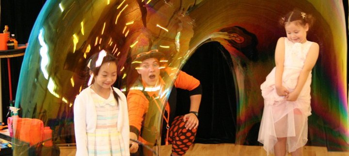 Bubble party with Jesse Ward