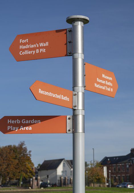 Signpost at Segedunum