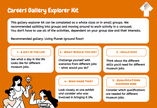Photo of contents page from gallery explorer kit