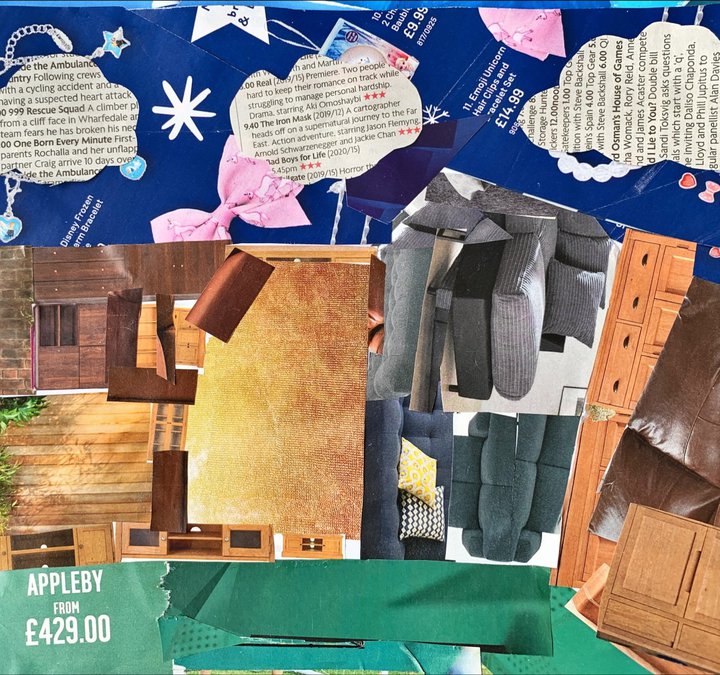 A pencil drawing of a young girls face