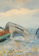 A painting of three boats by William Henry Charlton