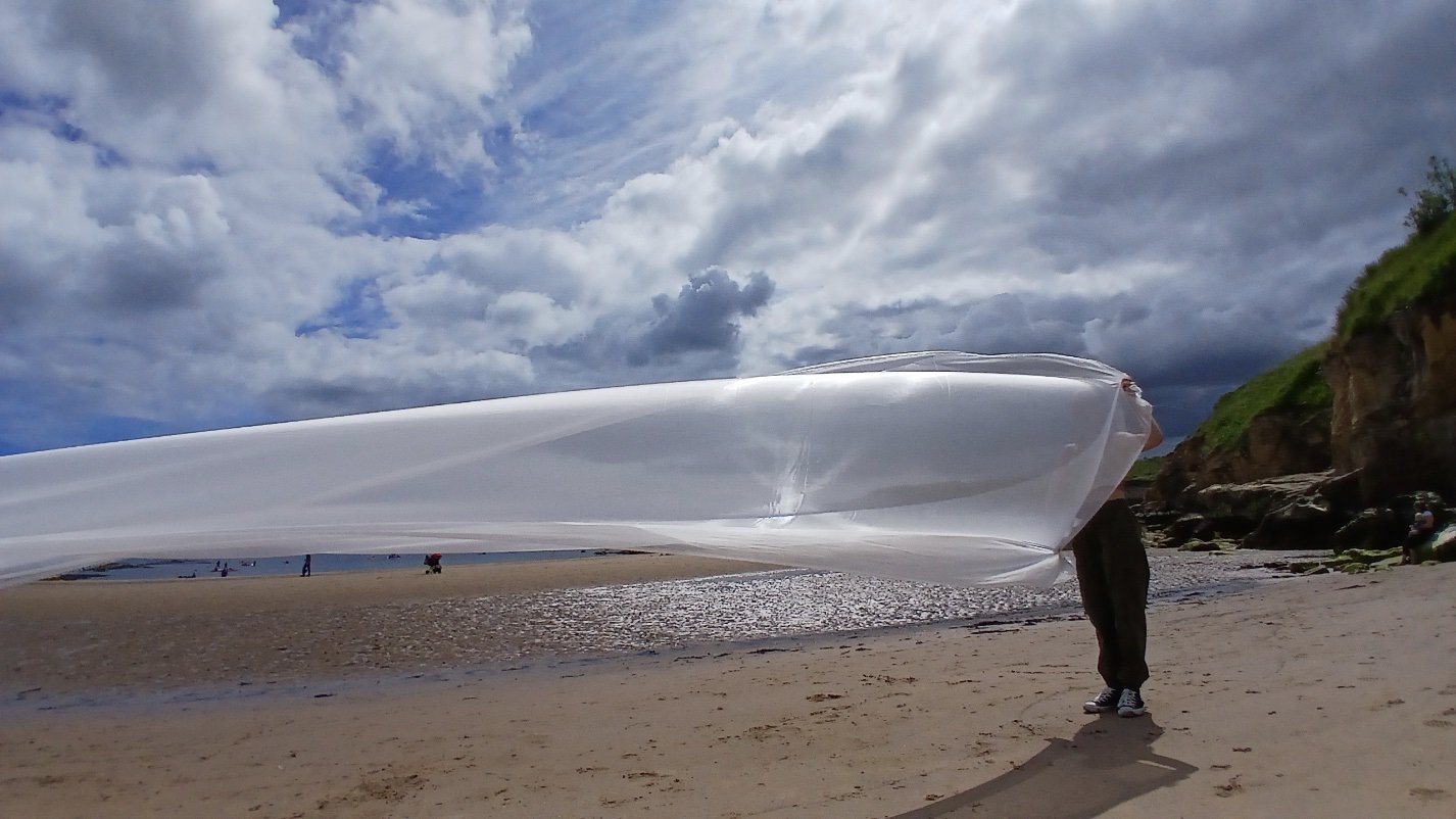 L-INK beach trip, exploring history and heritage of the industrial North East with artist Paul Dolan. 2023-24 project.