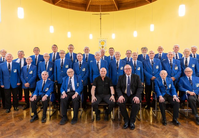 Backworth male choir group 