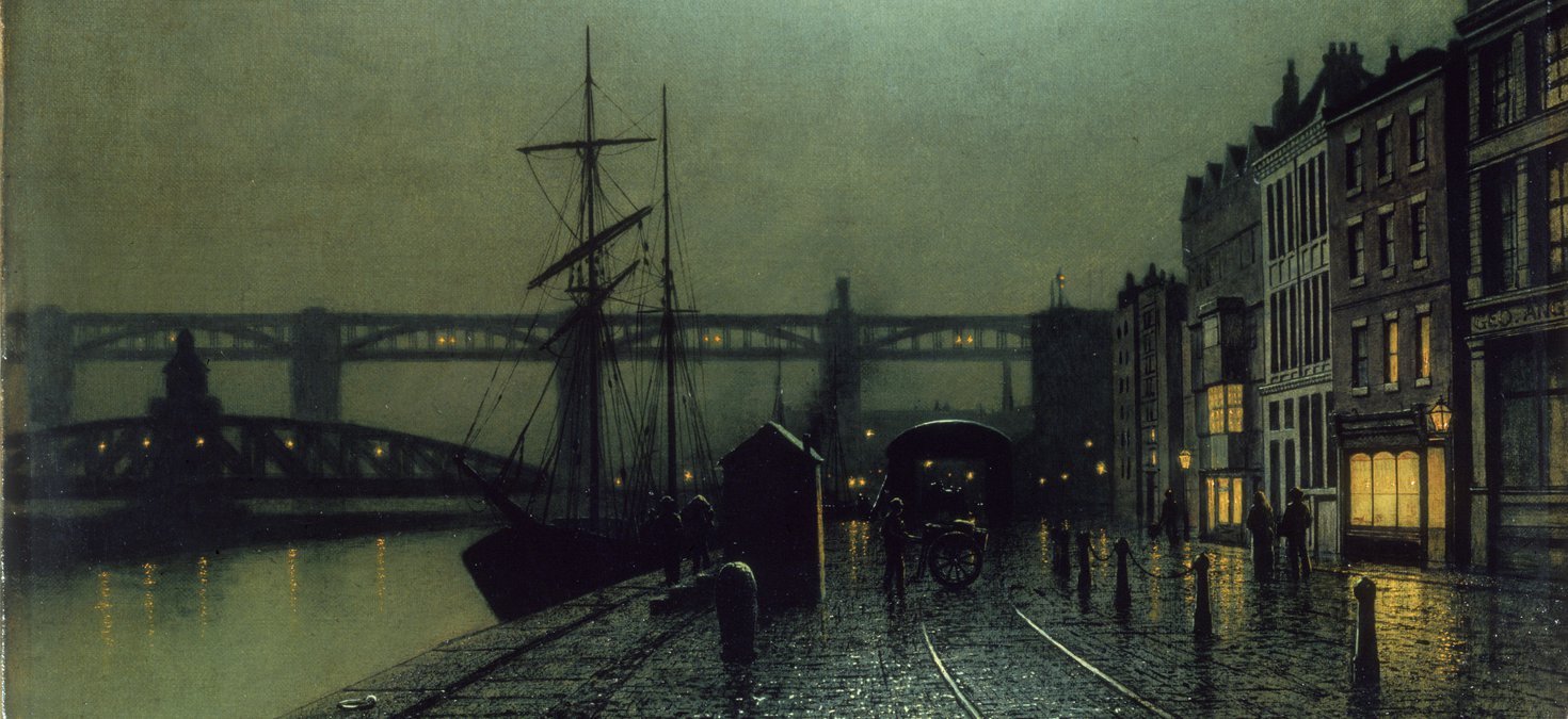 The Quayside, Newcastle upon Tyne by Arthur Edmund Grimshaw