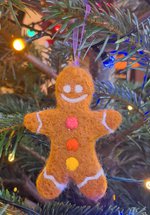 Needle Felting Workshop: make a gingerbread man Christmas tree decoration