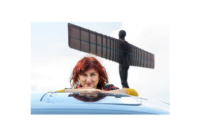 Jeremy Abrahams - Irena Mujacic at the Angel of the North