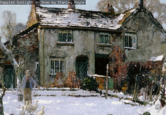 Dappled Sunlight on Snow by Stanley Royle