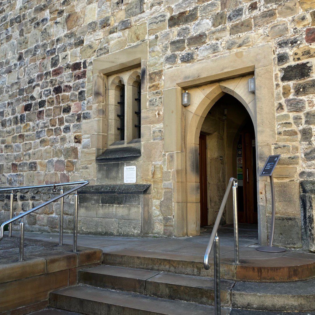 Steps leading to a stone arched doorway Steps leading to a stone arched doorway