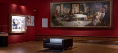 Tintoretto in situ in the gallery