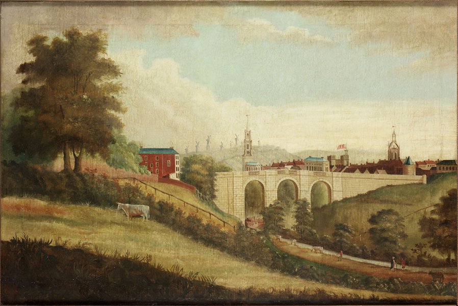 Landscape painting of John Lumsden’s view