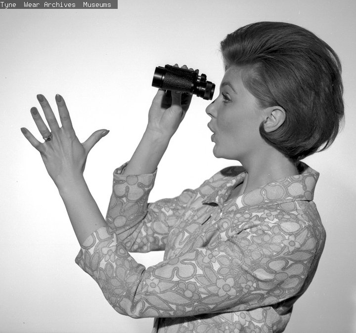 Model posing for a Turners publicity shot, July 1964