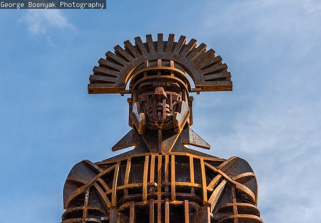 Roman centurion sculpture
