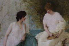 Henry Thomas Schafer’s Feeding the Pigeons (1887)