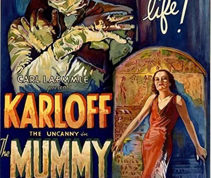 Poster for the 1932 film 'The Mummy'.