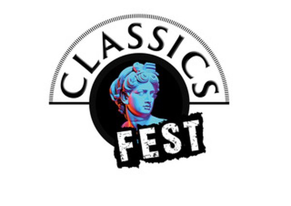 ClassicsFest logo includes an illustration of a bust of a head 