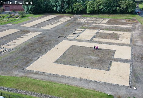 Looking down on the Segdunum site