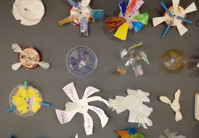 Wind Turbine blades designed by students