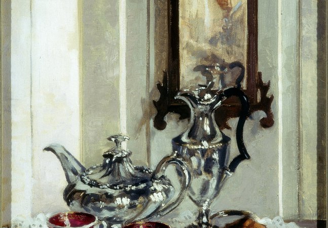 'Silver and Spode', by the artist Allan Douglass Mainds
