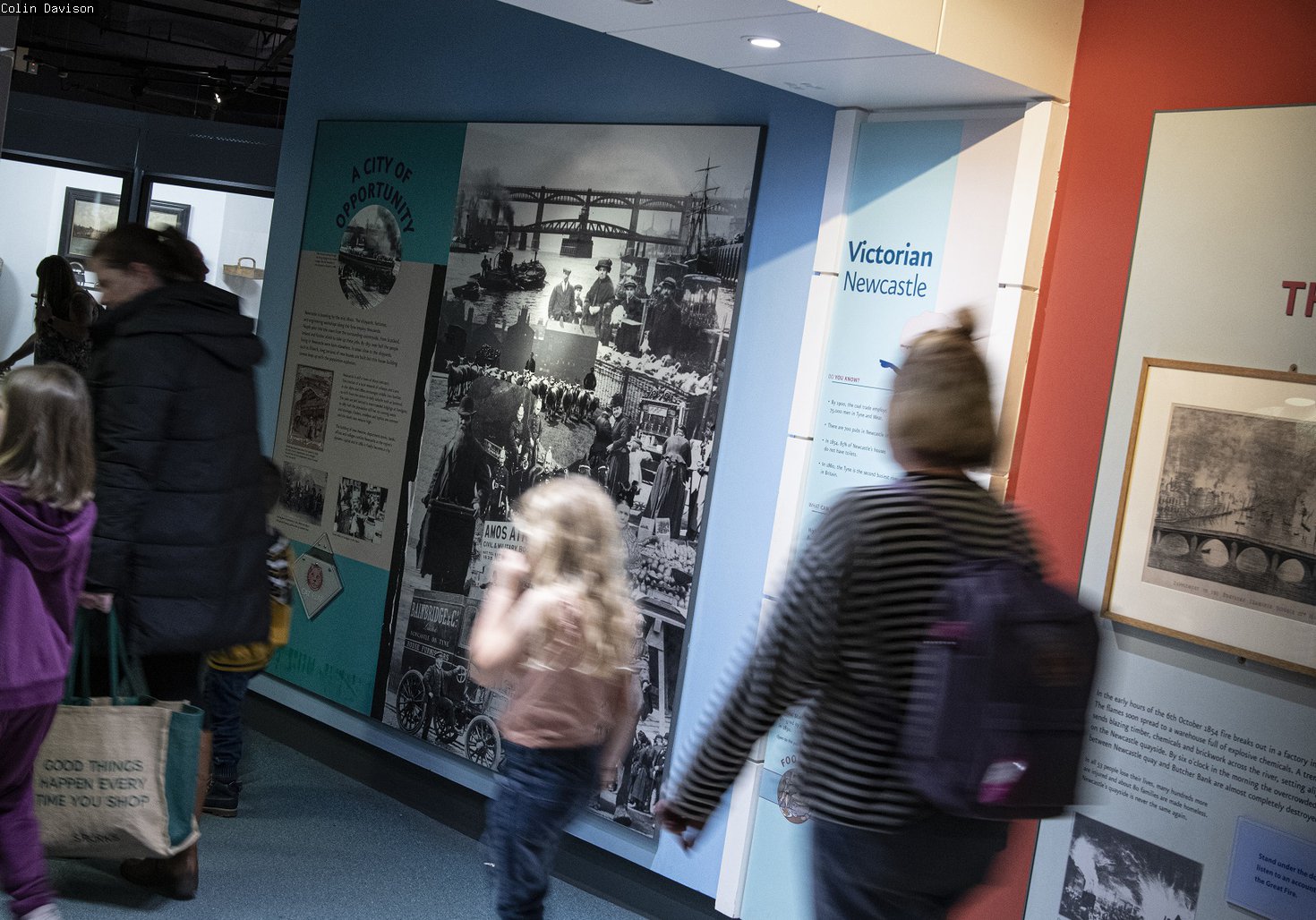 People walk into the entrance to Victorian section of Newcastle Story