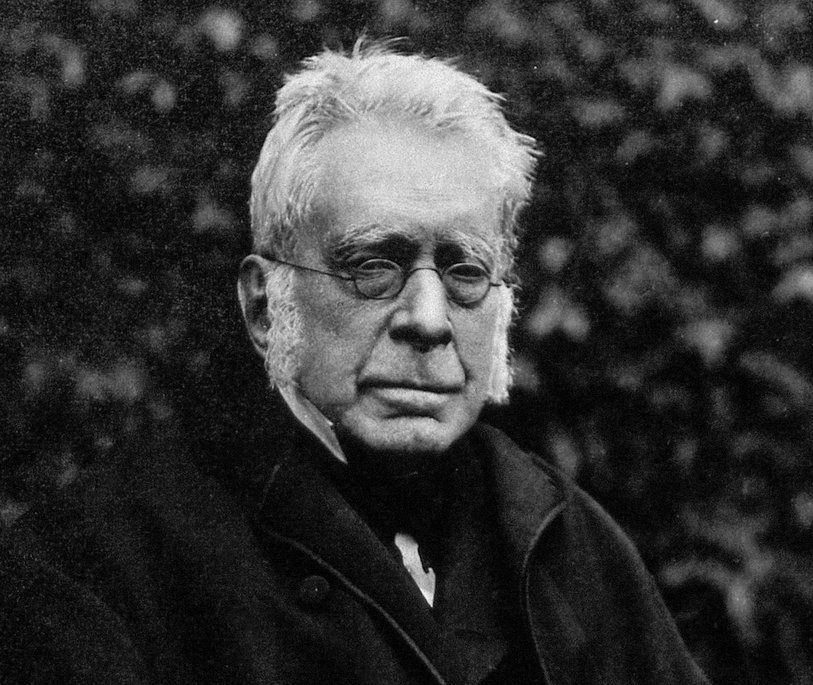 Black and white photograph of George Biddell Airy1891