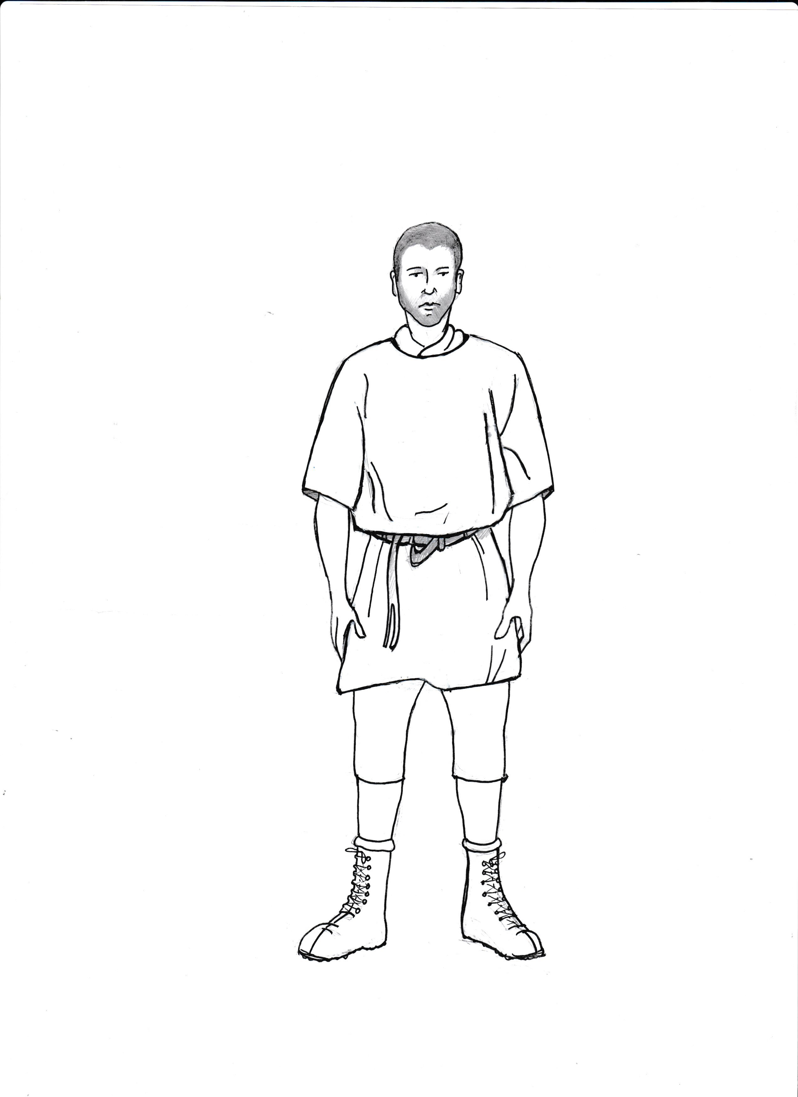 Illustration of infantry auxiliary soldier’s soft kit.
