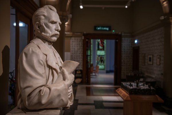 A bust of Alexander Laing in the Marble Hall A bust of Alexander Laing in the Marble Hall