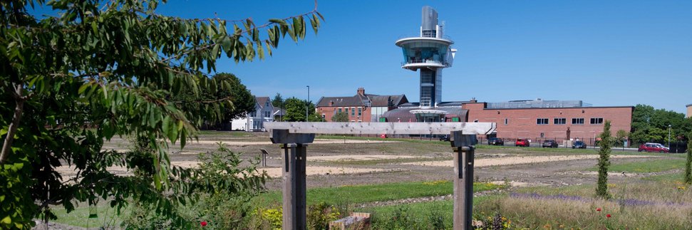Segedunum fort from herb garden