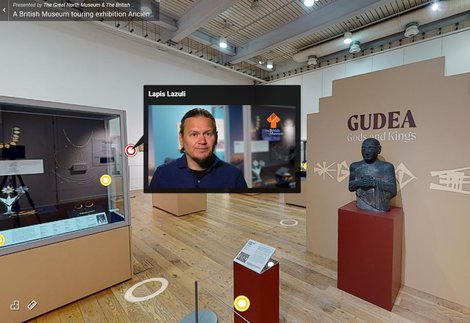 Screenshot of Ancient Iraq exhibition virtual tour