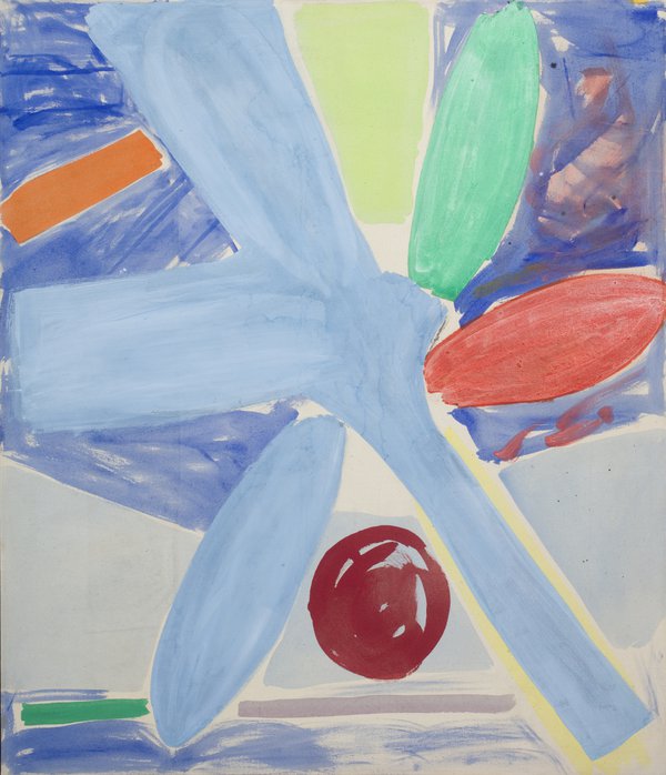 Mali Morris, Spats, 1979. Acrylic on canvas, 58 x 137cm