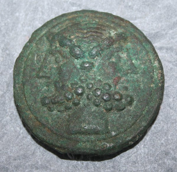 Roman republican coin showing Janus.