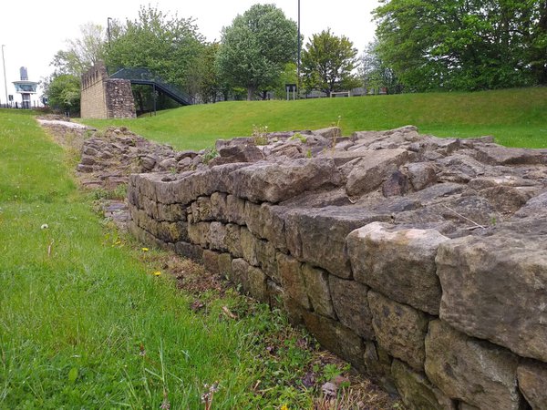 Section of the Wall at Segedunum Section of the Wall at Segedunum