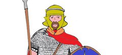 Drawing of a Roman soldier