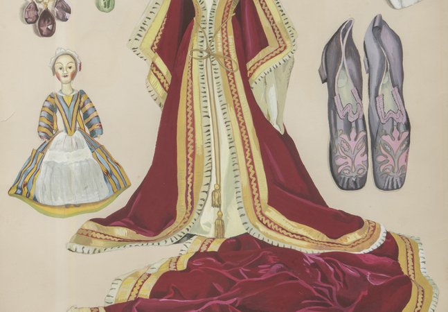  Edith Rimmington, Museum II, Watercolour, gouache, pen and ink on paper, 29 15/16 x 22 1/16 in. (76 x 56 cm)