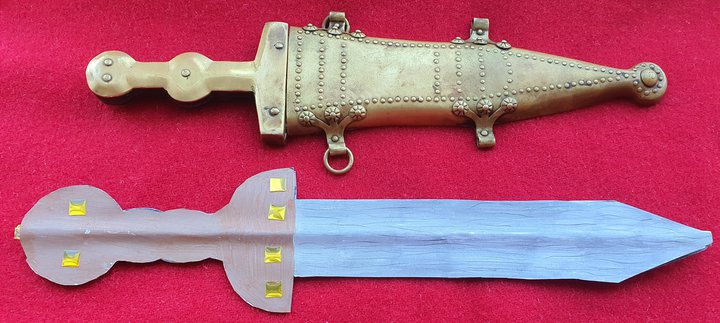 Two elaborately decorated Roman daggers