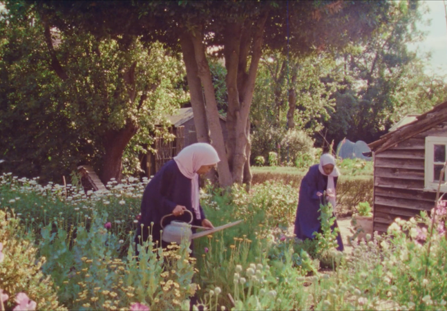 Amaal Said, ‘Open Country’, 2025: film still. Courtesy of the artist. Commissioned by Film and Video Umbrella, The Amelia Scott Tunbridge Wells, Cement Fields, FLAMIN, Forma, and Three Rivers.