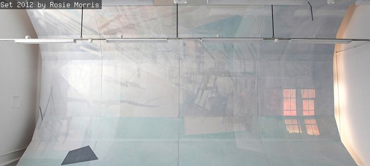 An image of an architectural installation by artist rosie Morris