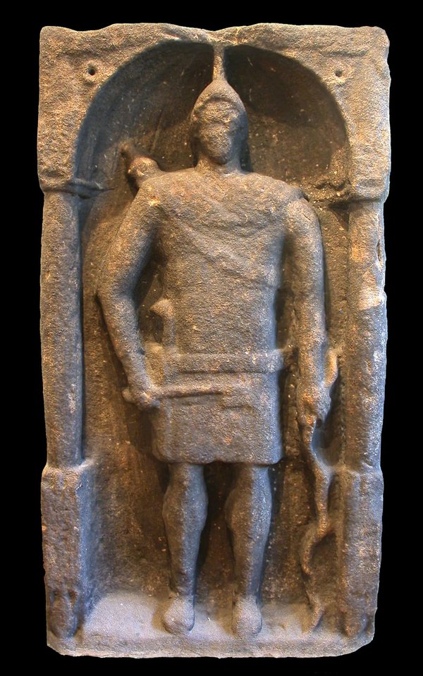 A Roman tombstone from Housesteads fort on Hadrian’s Wall representing a Syrian archer.