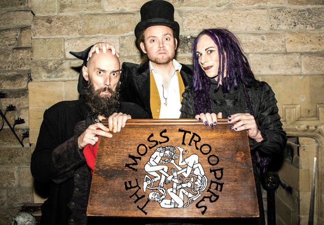 Halloween Train rides with the Moss Troopers