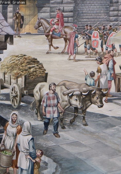 The Civilian settlement around the Fort