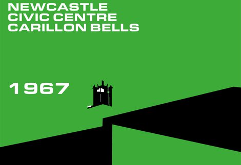 green graphic black text for Tyneside Sounds and TWAM carrillon bells