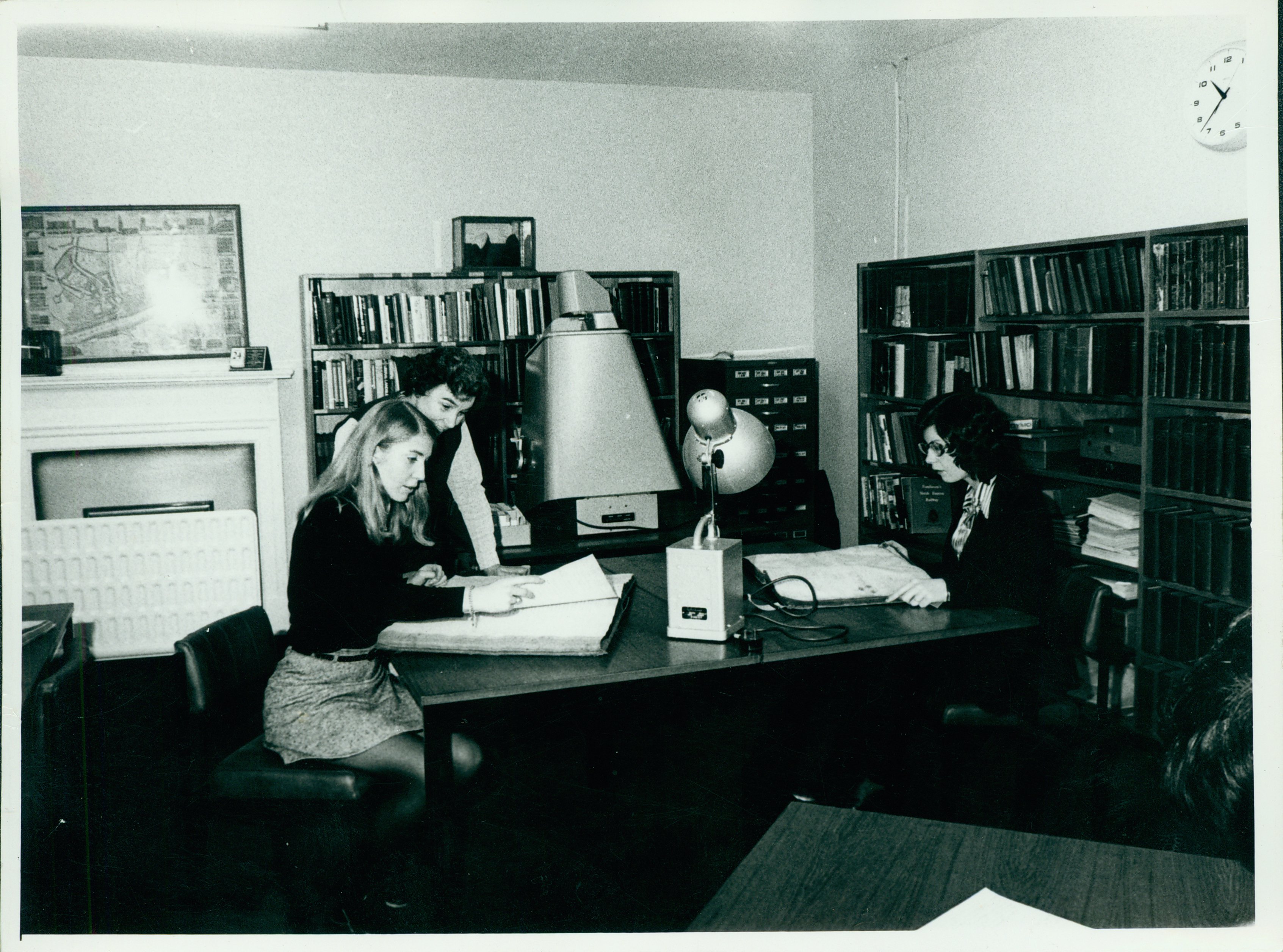 Search room at Saville Place, 1960s