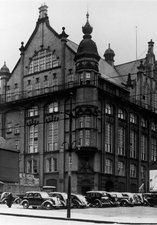 Black and white photo of Blandford House, Co-operative Wholesale Society North East Headquarters