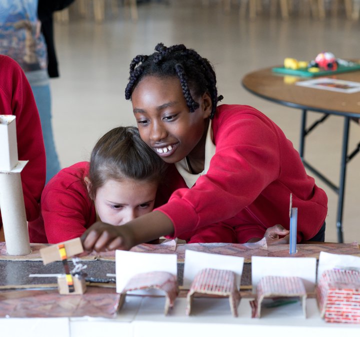 Two children at Discovery Museum