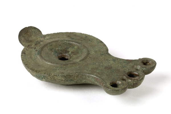 Roman Copper Alloy Oil Lamp Roman Copper Alloy Oil Lamp
