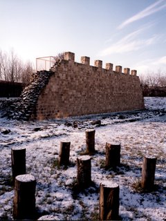 Reconstructed Wall in the snow